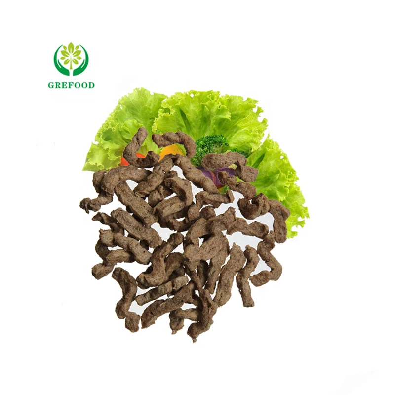 Полоски из говядины, текстурированный соевый белок, вегетарианский сэндвич-мясо Grefood TVP, горячий горшок, соевое мясо TVP с сертификатом HALAL, питательные TSP