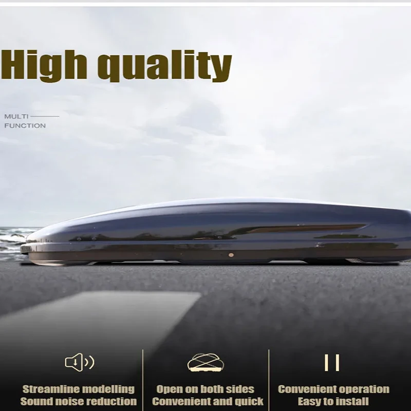 Высокое качество 550L красная коробка на крыше ABS пластиковые коробки на крыше автомобиля