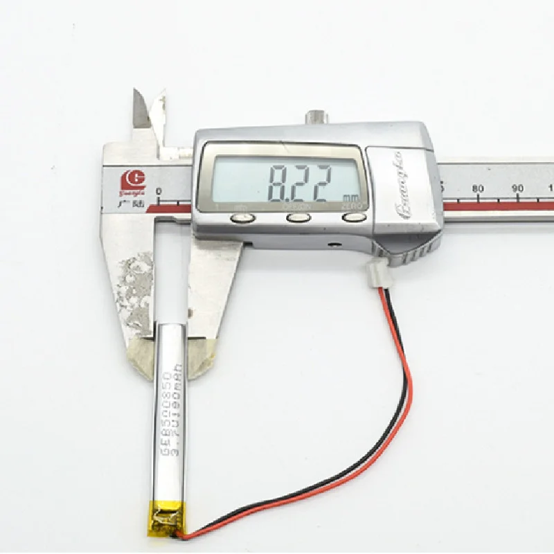 lipo battery cell 3.7V 180mAh 500850 rechargeable smallest battery cell 8mm width lithium polymer battery