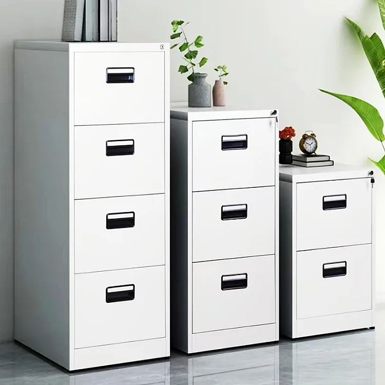 YINUOKE new design 2 two drawers with the key lock Under the table file cabinet hanging labor cabinet two  bucket card