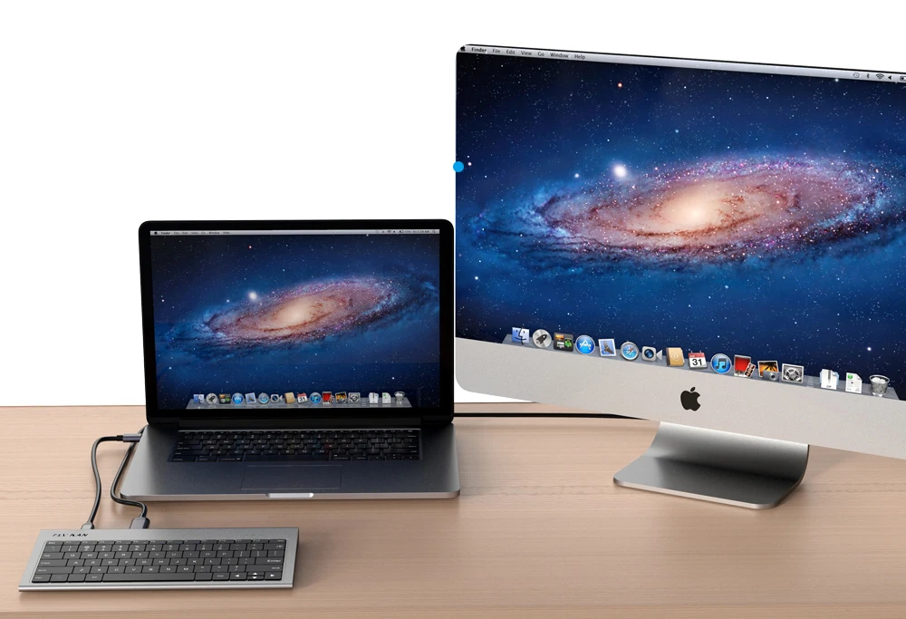 Flykan USB-C клавиатура док Station-78keys-11in 1 (100w PD 4K * 2K HD USB3.0 концентратор x 3 Gigabit LAN) -
