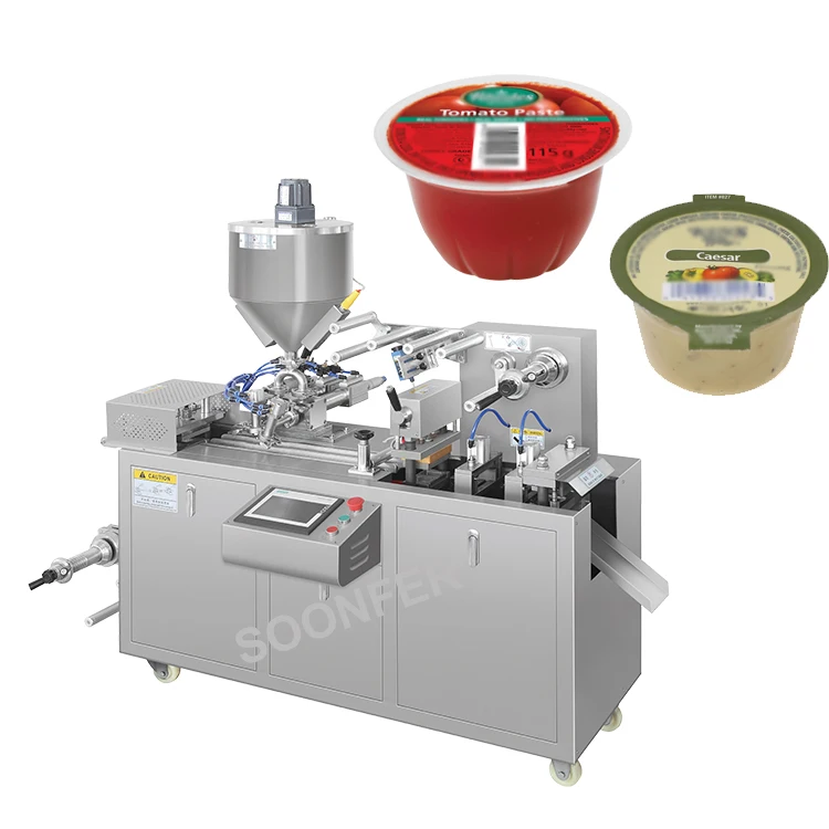 Good price automatic 260 small liquid dipping tomato sauce ketchup blister packing sealing machine