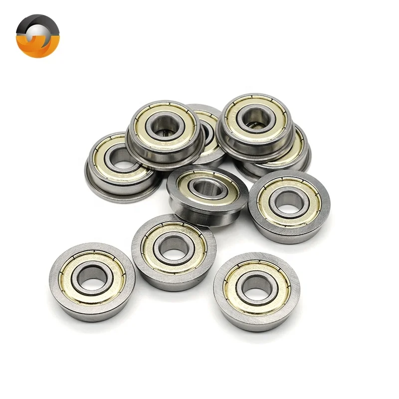 Higher Performance Mini Ball Bearings Supplier f608zz Low Friction F608ZZ 8x22x7mm Flange Ball Bearings