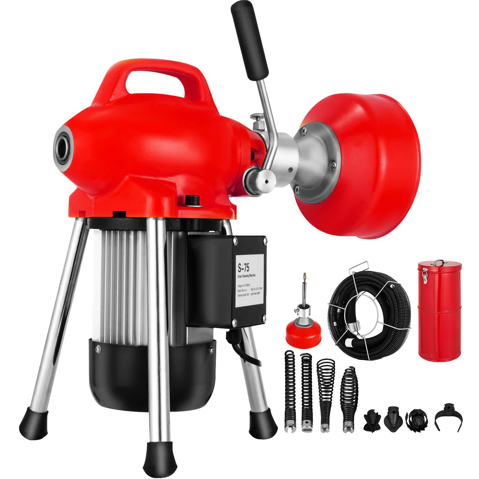 Секционная машина для очистки дренажа 400 Вт очиститель 20 м x 16 мм и 5 10 кабель