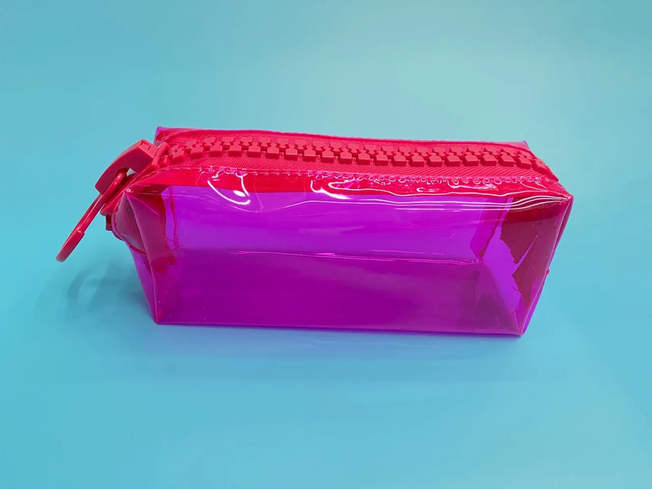 Transparent Plastic pencil Box School Lovely Pencil Case Pen Holder Bag Pouch Storage Case