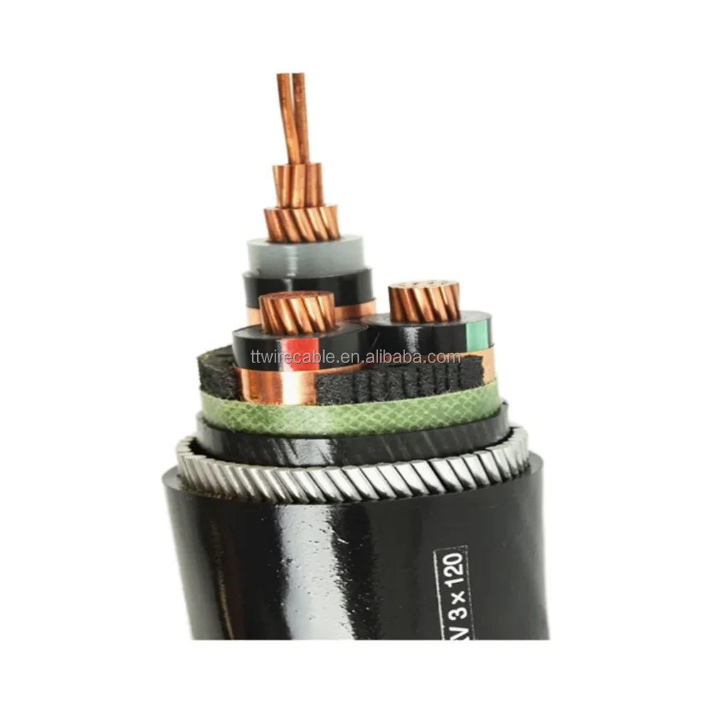 Yjlv Yjlv32 0.6/1kv Single 1 2 3 4 5 Core XLPE PVC Swa Armored Underground Aluminium Power Cable