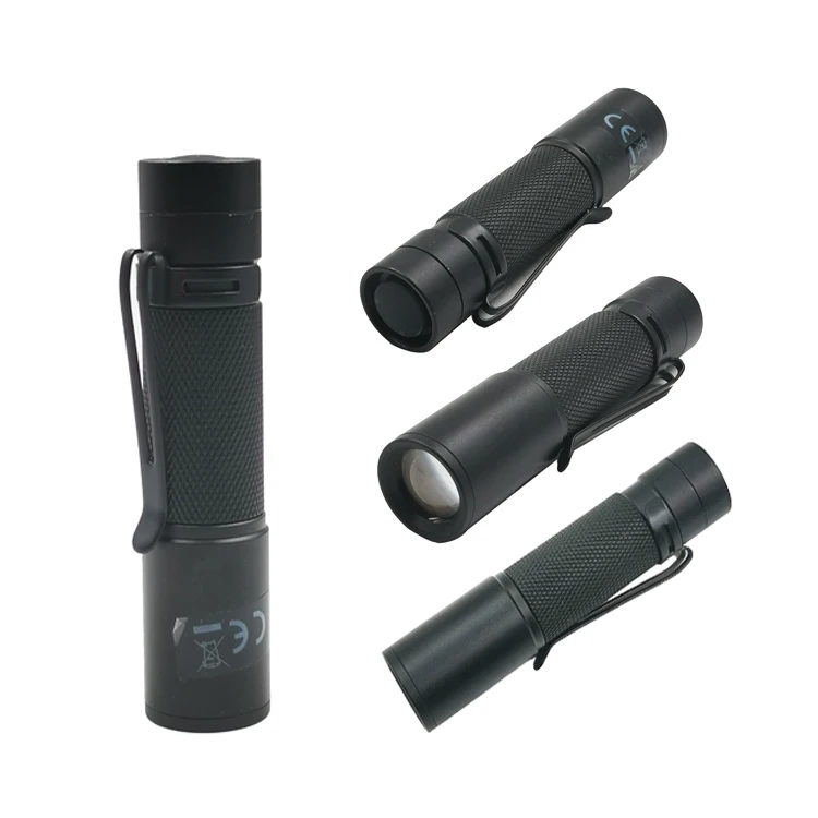 Mini tactical High power 1AA Battery operated led Medical pen flash torch light with Clip