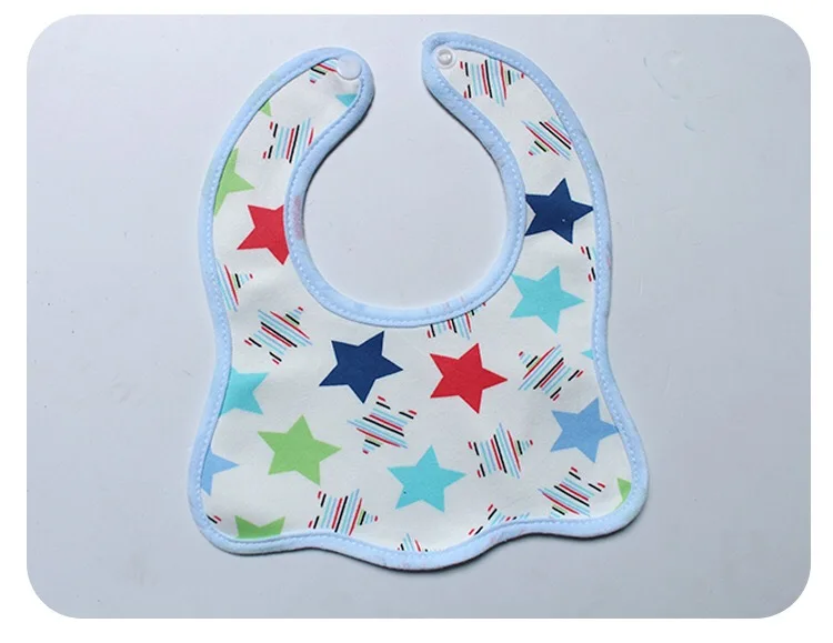 High Quality Custom Cartoon Waterproof Kids Drool Bib 100% Cotton Teething Saliva Towel Bandana Feeding Wholesale Baby Bibs