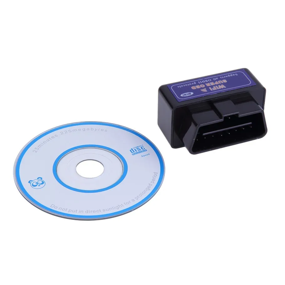 Мини ELM327 WiFi ELM 327 OBDII автомобильный диагностический инструмент OBD2 считыватель кодов Сканер для IOS Android ELM WiFi 327 Черный Горячая распродажа ~