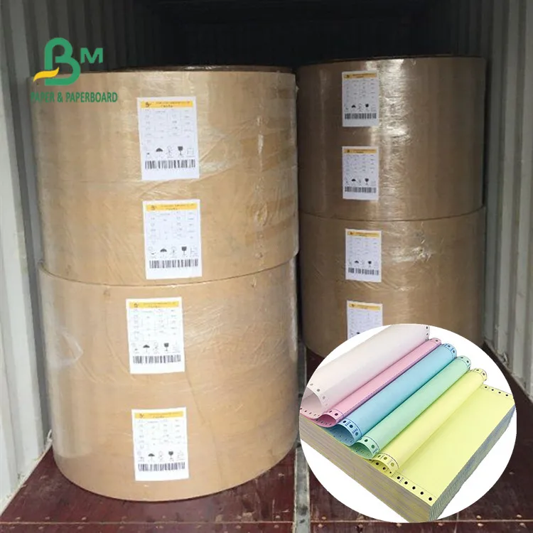 
Biodegradable 48g 55gsm NCR Carbonless Copy Paper Reel Packing For Tax authorities 