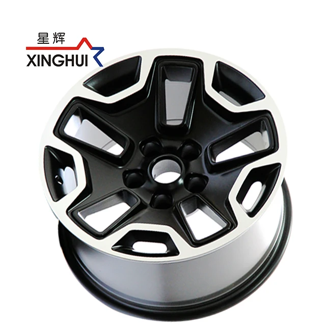 rines17 inch 4x4 rims concave black machine face 5 holes pcd 5x127 ET-13 SUV offroad car wheels