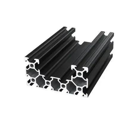 2020 3030 4040 4080 Custom Aluminium Extrusion Profil Frame T Slot V Slot 40x40 Extruded Black Aluminum Profiles