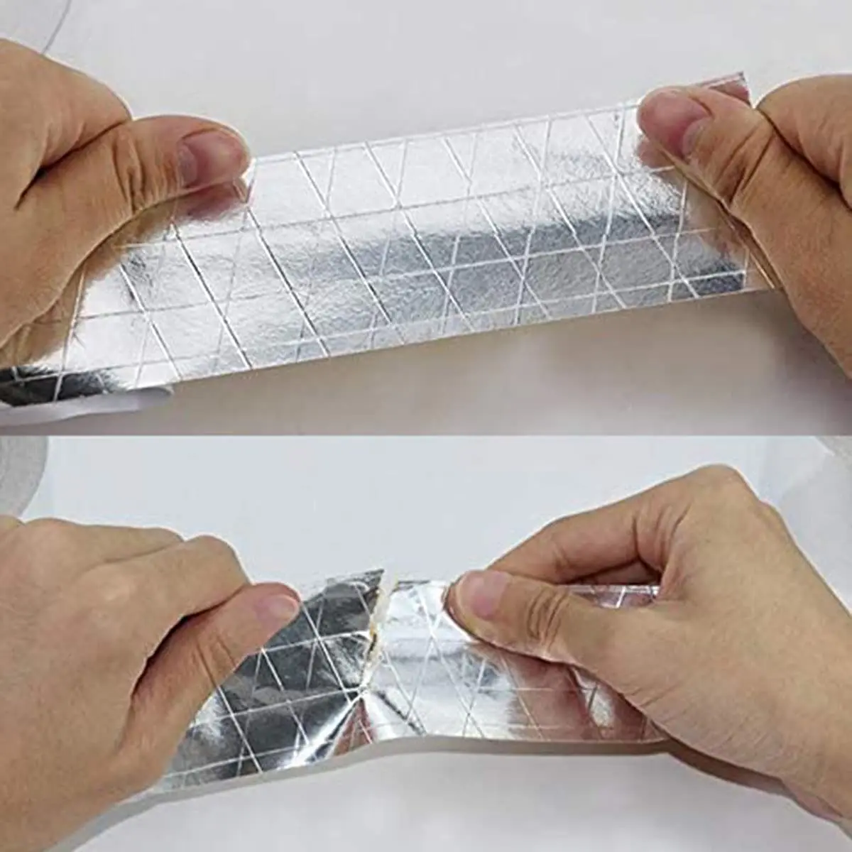 Sliver Reinforced Aluminum Foil Tape waterproof for roof repairing, high temperature Resistant thermal conductive aluminum tape