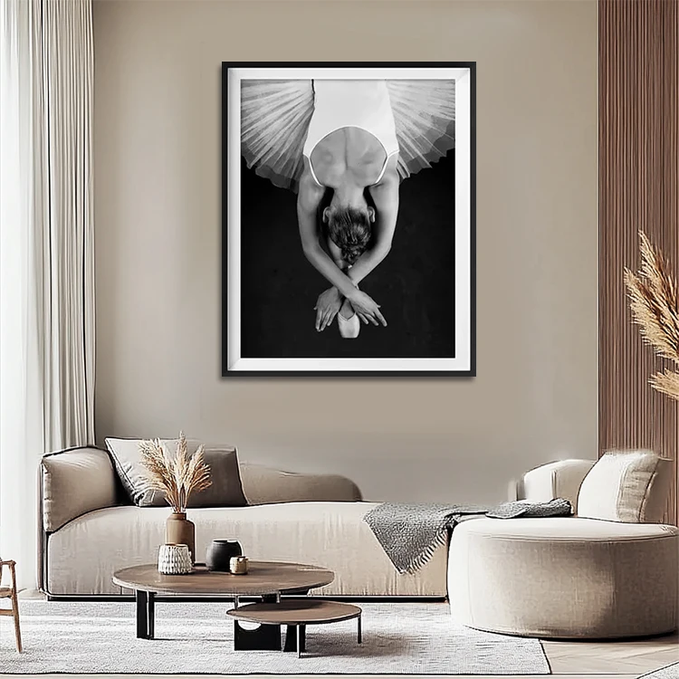 Wall Decorations For Home Giclee Canvas Print Posters Simple Black And White Dance Ballet Paintings Art