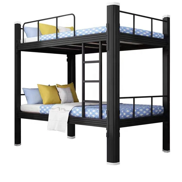 Modern Two-Floor Metal Bed Bunk for Kids Dormitory and School Furniture for Bedroom Hospital and Apartment Use