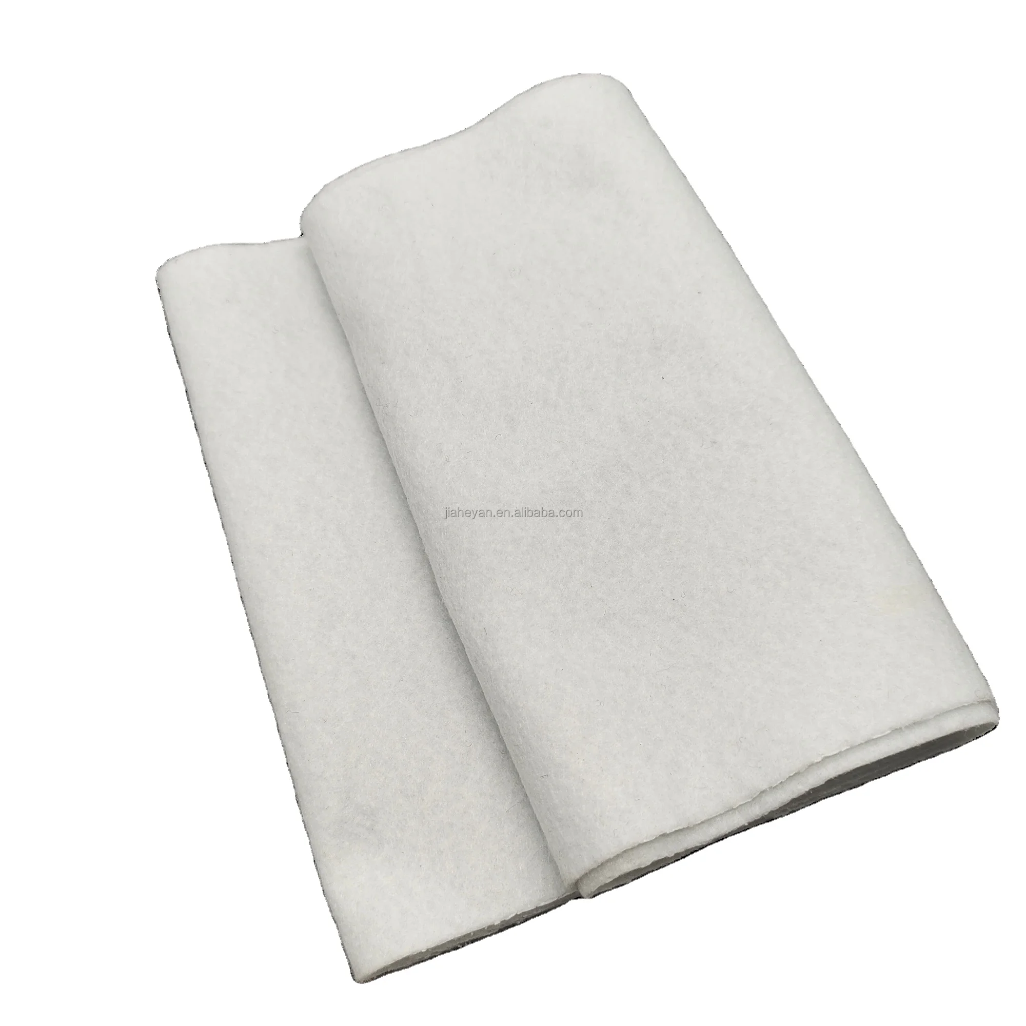 Wholesale white felt fabric roll 1mm Thick 1/ 2/ 3/ 4/ 5/ 10Mm White Felt Polyester Needle Punched Felt Fabric Roll