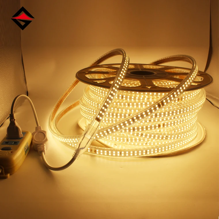 High quality 2835 240led warm nature cold 50m 100m roll driverless flexible 120v 220v led light strip