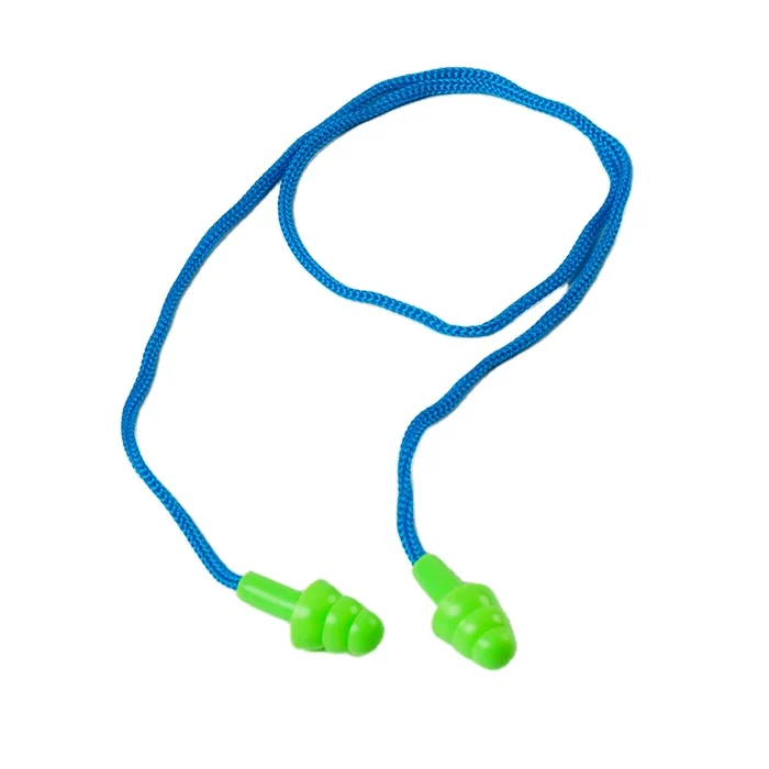 silicone rubber ear plug with rope