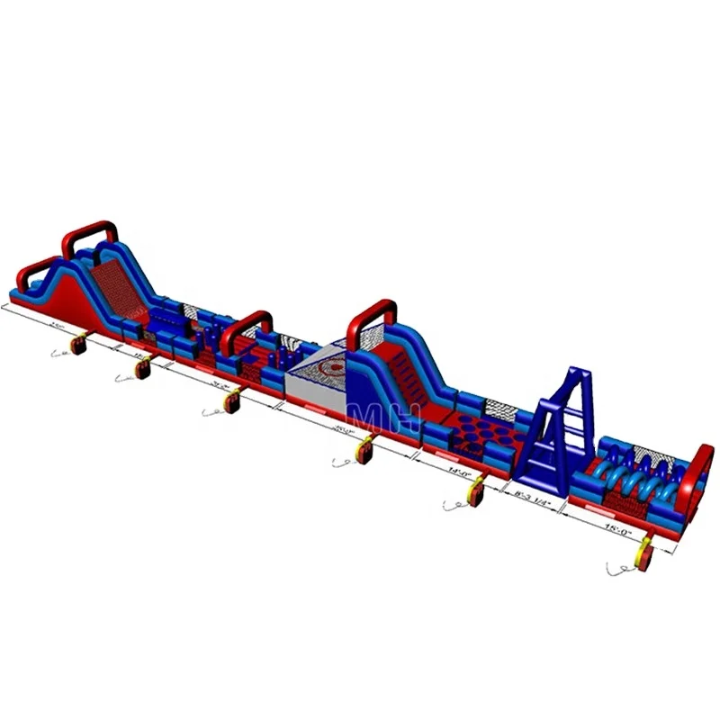 Коммерческий надувной 5k препятствия для взрослых батут