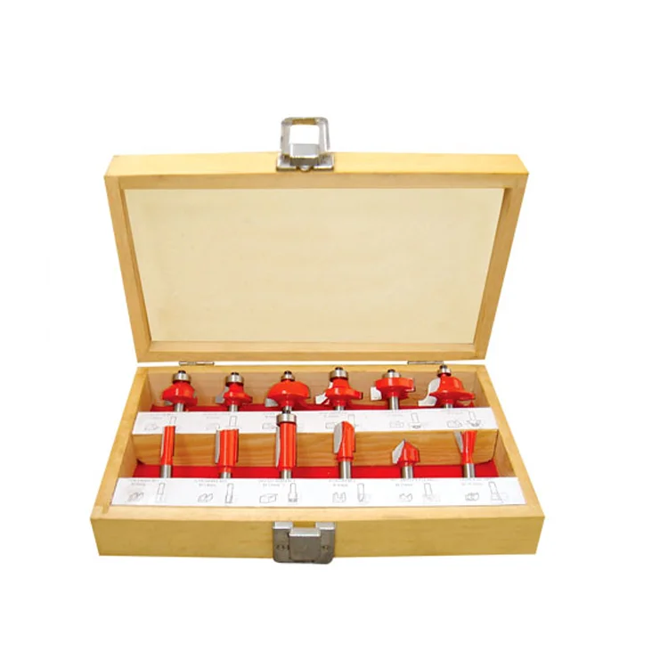 Набор фрез Твердосплавные наконечники для работ по дереву 12S 12 шт.