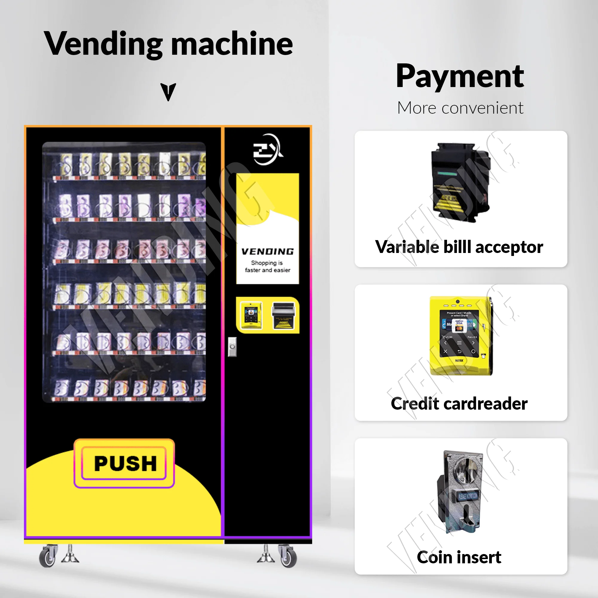 ZX Mini Slim Small Combo Refrigerated Little Vending Machine For Sale Snacks Drinks Beverages