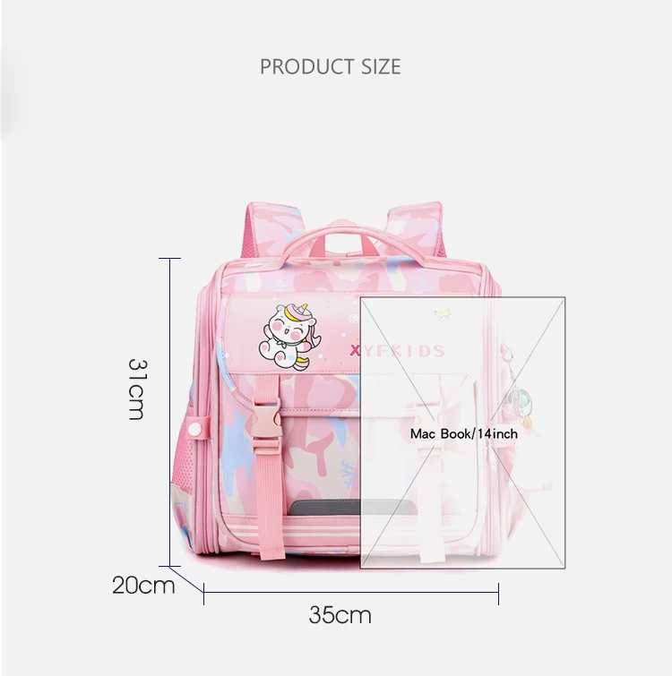 Hot Sell Durable Child Primary Waterproof School Backpacks Oxford Kids Bags