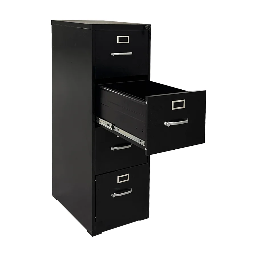 Whole sale Lockable 4 Drawers White Office Furniture Modern Filing Cabinet Card File Cabinet Metal Storage Office File Cabinet