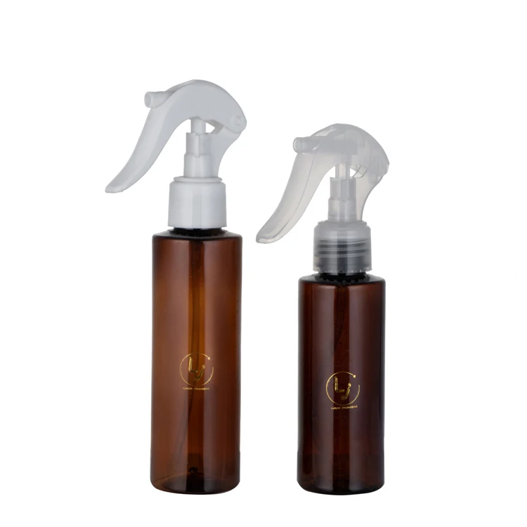 wholesale 2 oz spray pet bottles 60 ml amber plastic bottle with fine mist sprayer 30ml 50ml 100ml 120ml 150ml 200ml 250ml