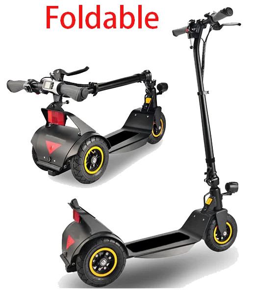Super Light Steady EU warehouse E Scooter Waterproof 350w 36V portable Dirty adult Foldable three 3 Wheels golf electric Scooter