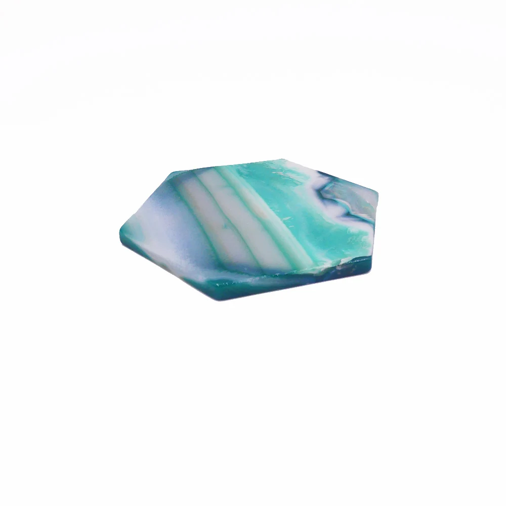 Home decoration natural stone slice agate coaster