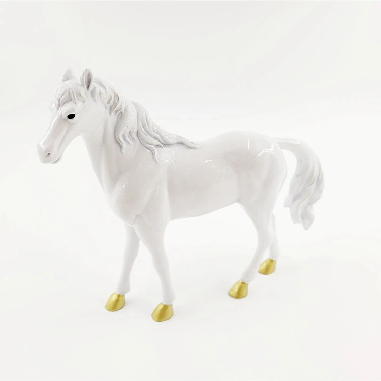 Brass Horse Sculpture Copper Animal Ornaments Sculptures Decoration