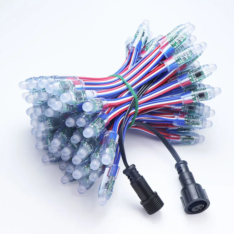 
Tri-Color WS2811 Diameter 12MM RGB LED Pixel Module Light 