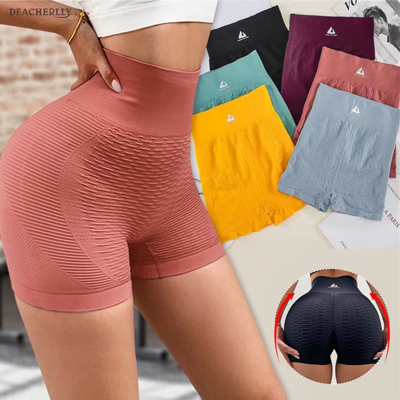 Pantalones Cortos Deportivos para Mujer Hip Lifting High Waisted Yoga Sports Short Booty Fitness Leggings