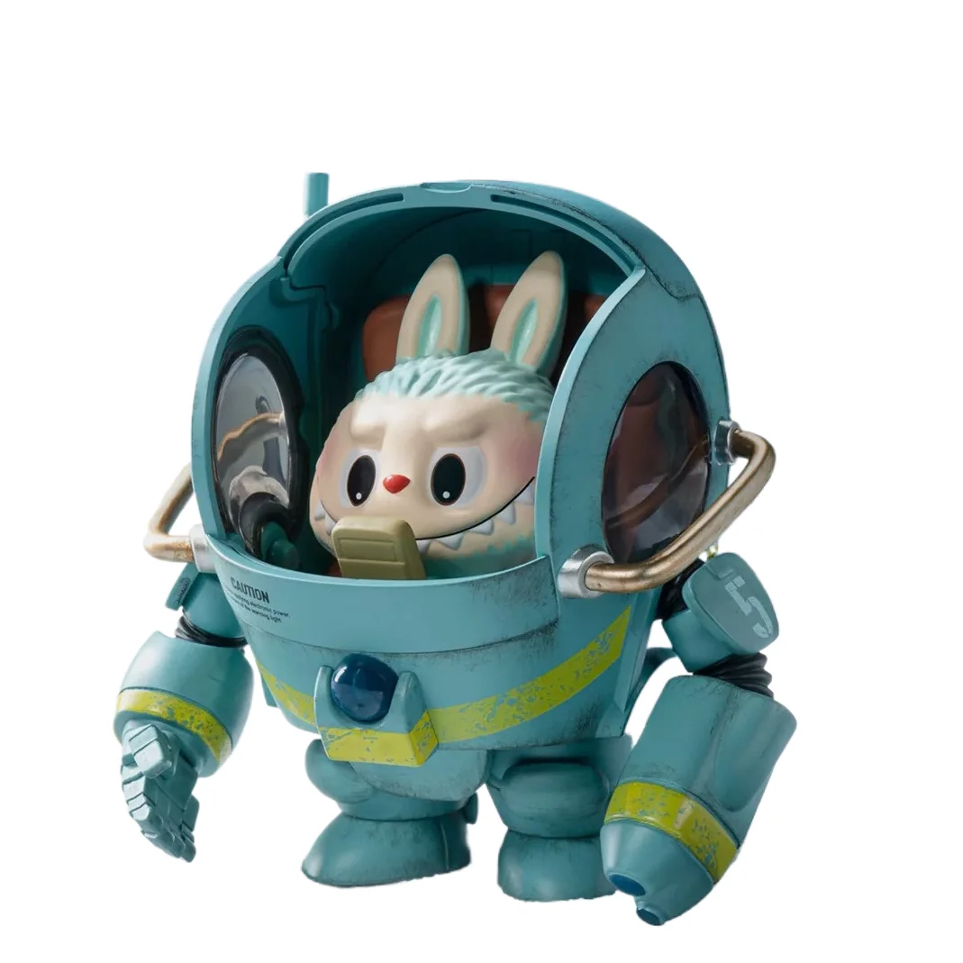 POP MART Labubu Hiroshi Yokoyama Ma.K. Series Blind Box Red Flamingo Cool Mech Handset