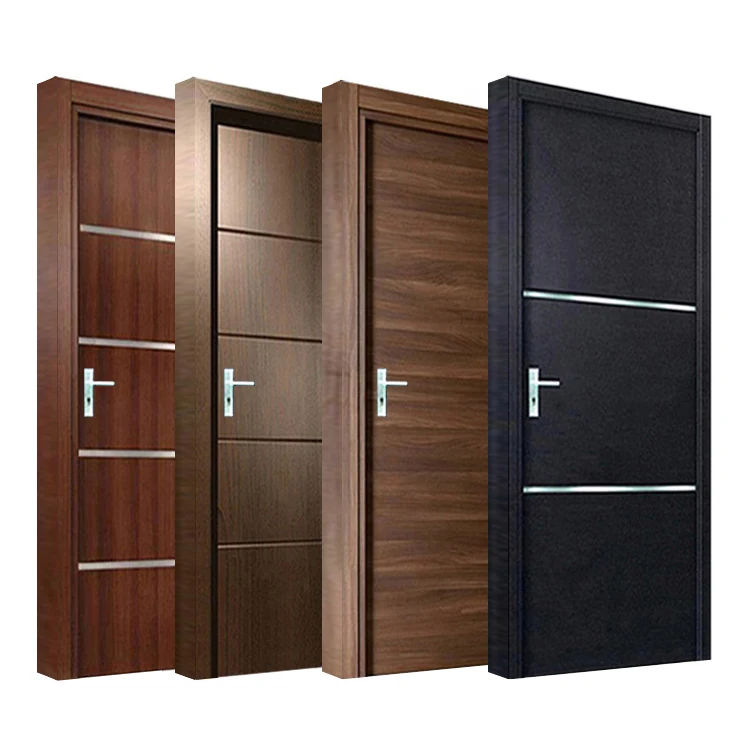 China foshan provider custom design interior bathroom water proofing composite plastic wooden wpc door