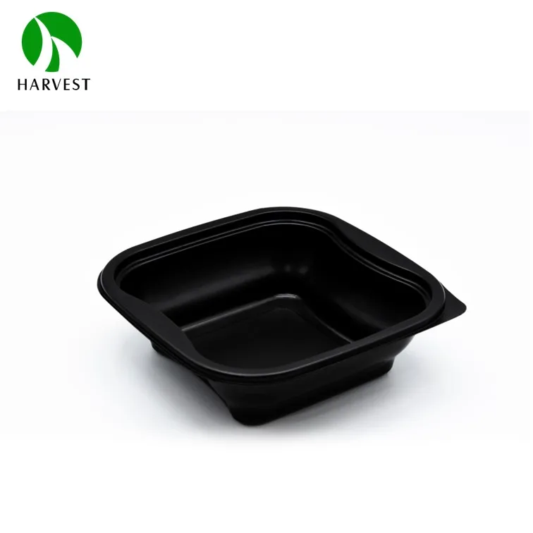 Square Plastic Disposable 6 Inch Food Packaging Container For take out
