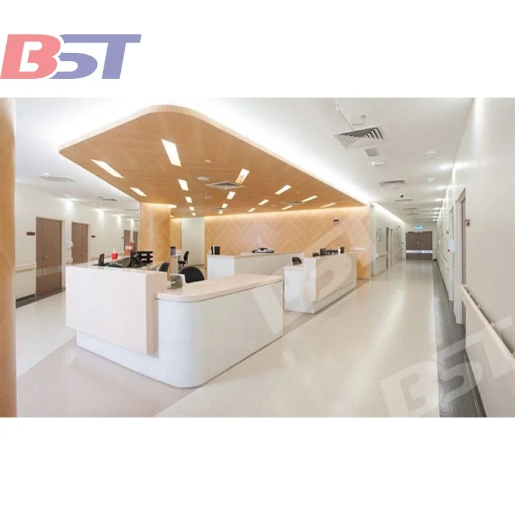 New Design Unique Large Reception Desk Hospital Dental Clinic Information Desk Company Front Table