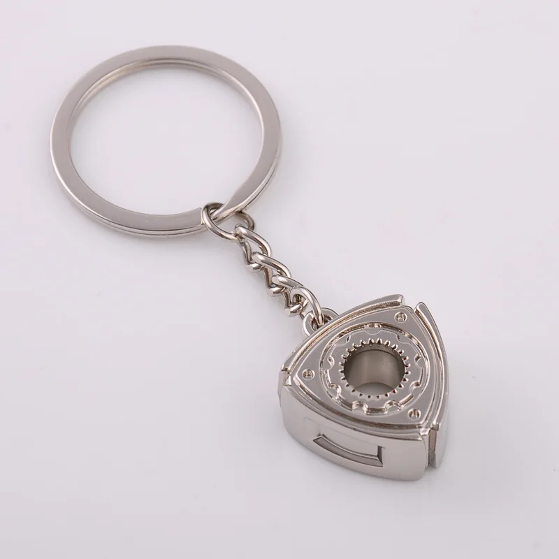 Wholesale personalized car modified Mazda rotor Wankel engine key chain advertising belt key ring pendant