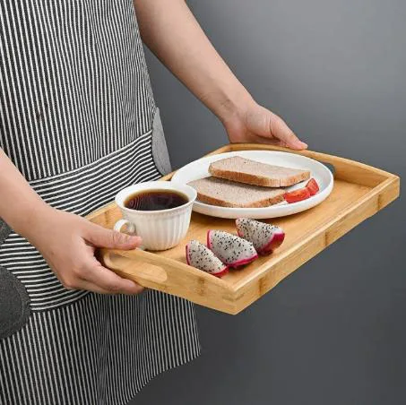 Factory direct selling high-quality bamboo wood tea Dim sum wood tray