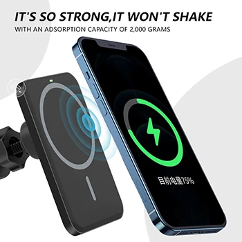  USB Magnetic Phone Type-C Car Mount 15W Fast Charging Wireless