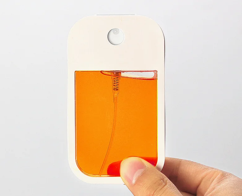 Hot sale colors card spray bottle portable travel perfume bottle