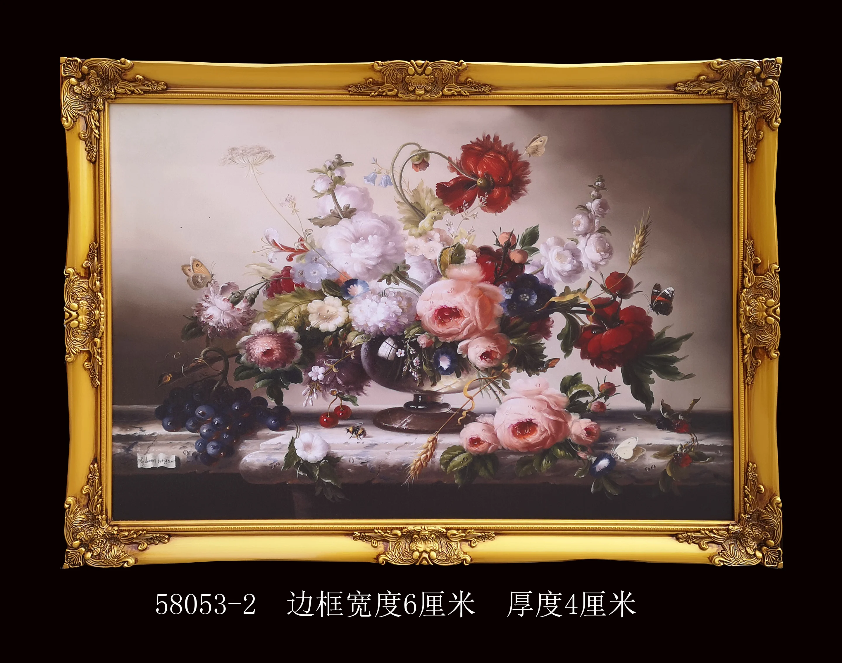 Baroque Photo Frame Customize Colors  Wooden Solid Frame Wall Home Decor Frame