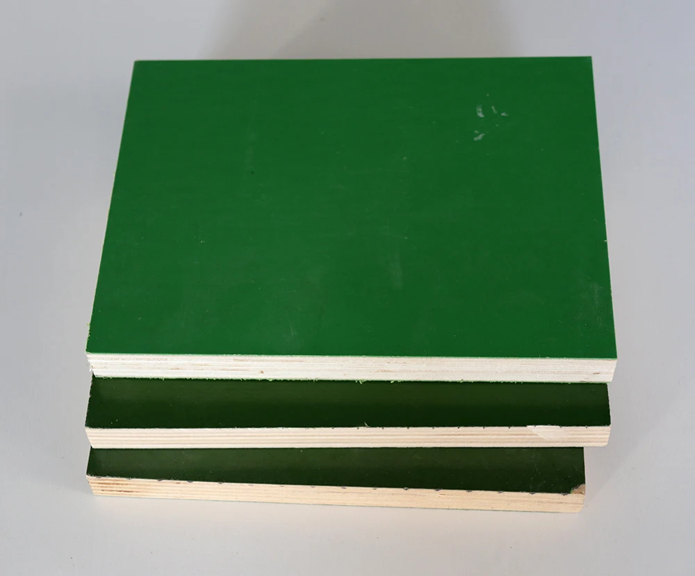 Green pp plastic polyester coated formwork film faced plywood plywood with CE