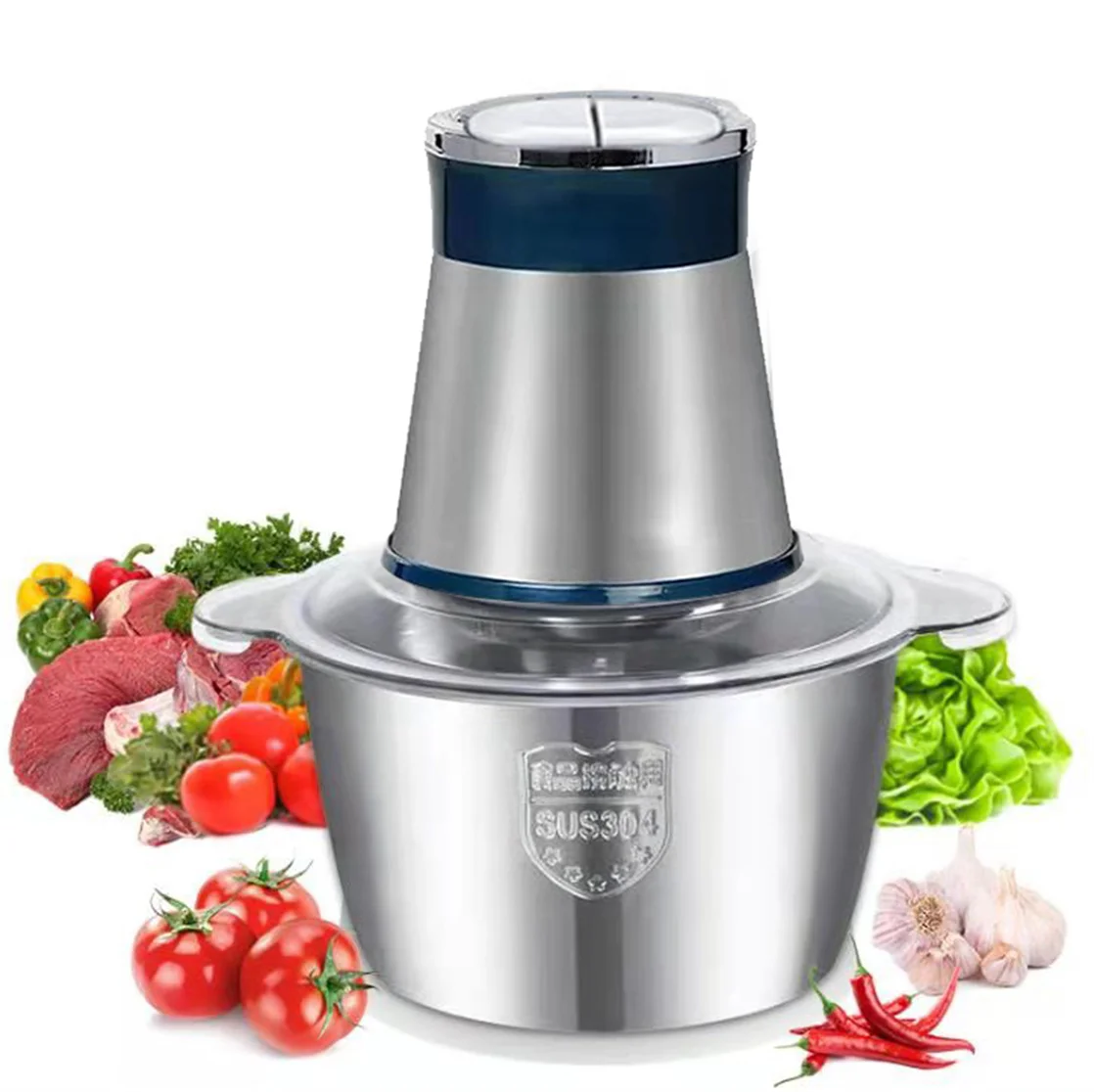 2L3LAutomatic Household Mini Vegetable Chopper Machine Mincer Electric Meat Grinder For Food Processor