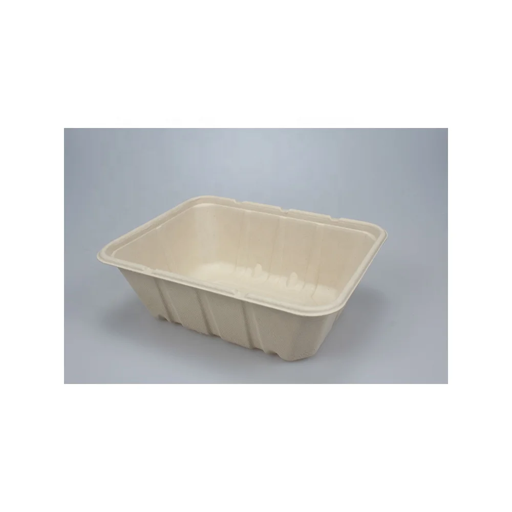 
Eco-Logiq Wholesale Price Sugarcane Fiber 70*40*31mm Eco-friendly take away soup bowl with lids with Superior Strength 