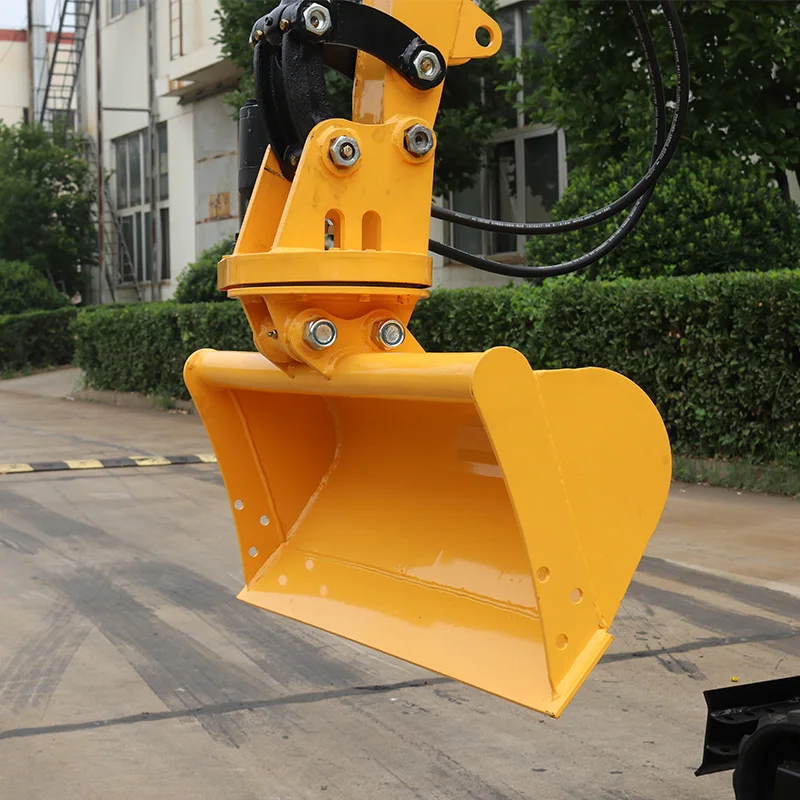 Excavator accessories 1 ton wide kv15 mud bucket grading tilt rotator bucket