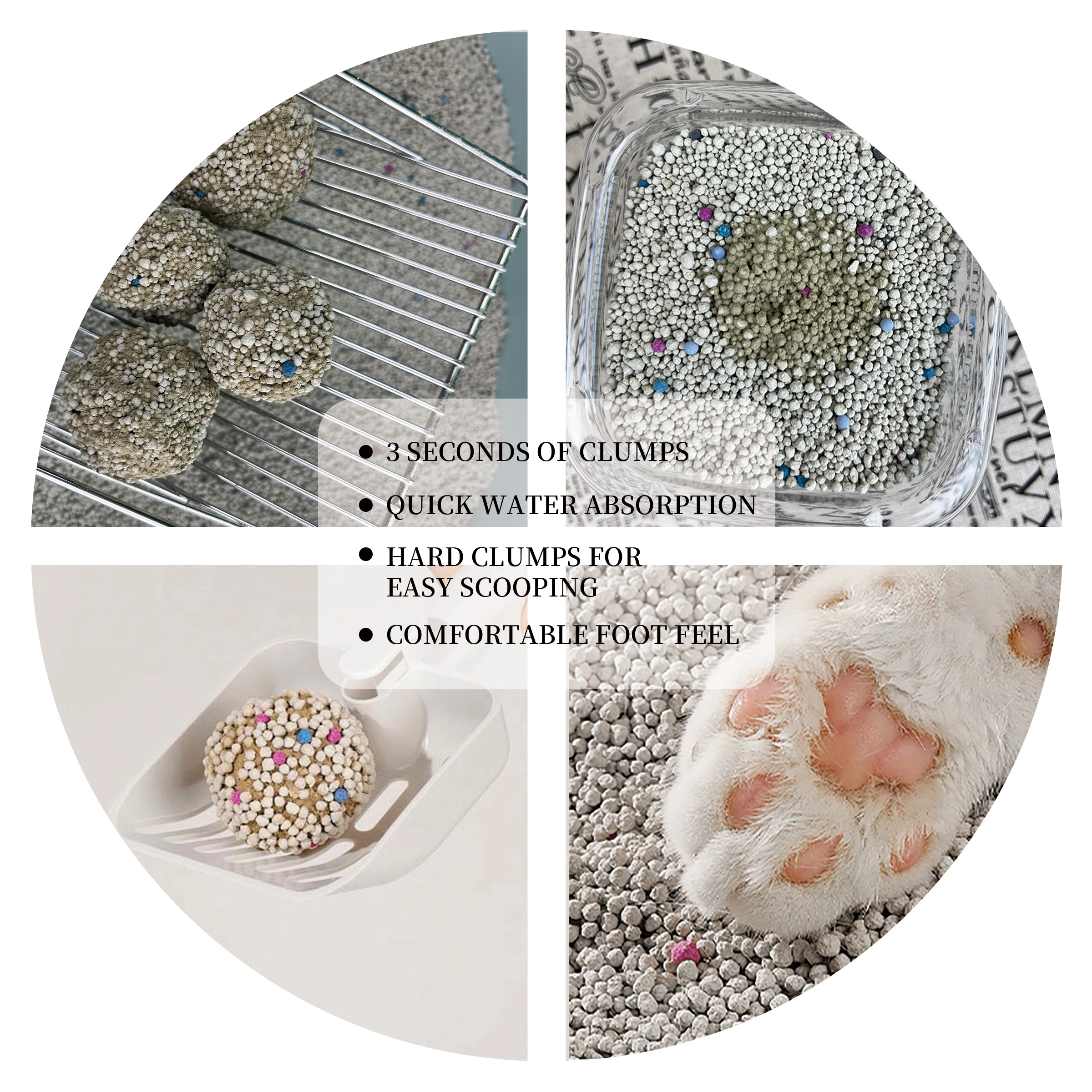 Premium 100% Natural Clumping Bentonite cat litter Eco-Friendly Sand Bentonite Litter from Manufacturers