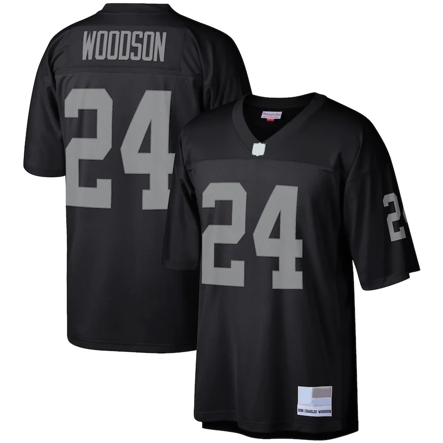 China Customize RAIDERSS Team Sport Wear Plain WOODSON #24 MALLER #83 Jerseys American Football Uniforms Set