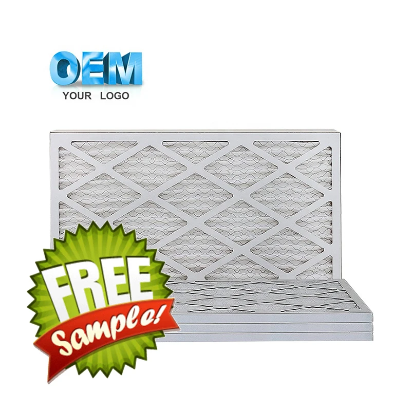 Factory Customized  12x20x1  Panel Pleated AC Furnace Air Filter Home  Conditioning Ventilation Replacement