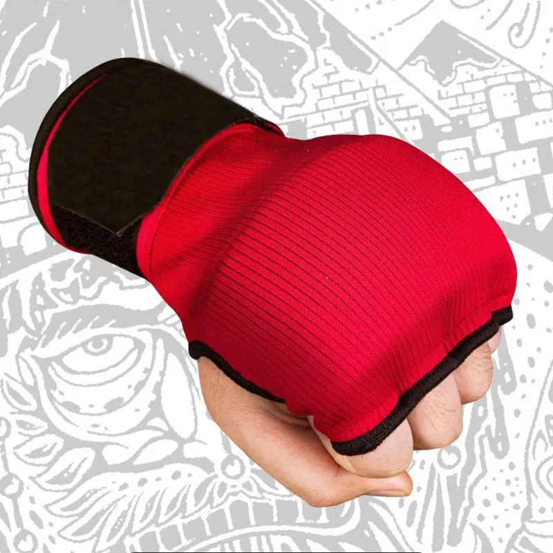 Thai Boxing gel Gloves Half Finger wraps Hands Boxing To resist and fight Boxing Glove Two in One